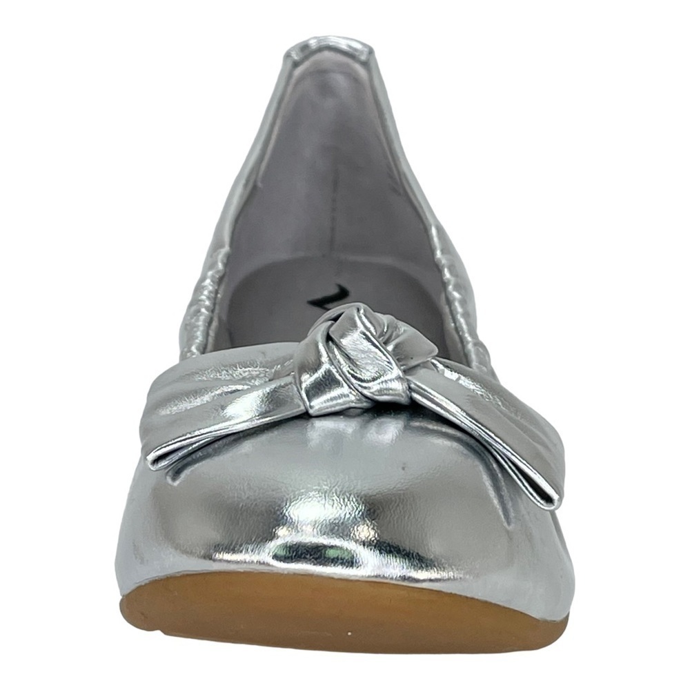 Nina Karla Silver Metallic Little Girl’s Ballet Flats Size 1M - Picture 5 of 12